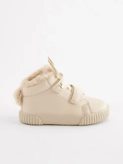 Sneakers|Next - Hoge sneakers met klittenbandsluiting Lichtbeige met konijn