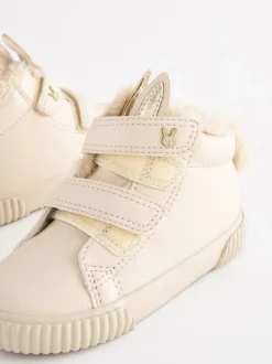 Sneakers|Next - Hoge sneakers met klittenbandsluiting Lichtbeige met konijn