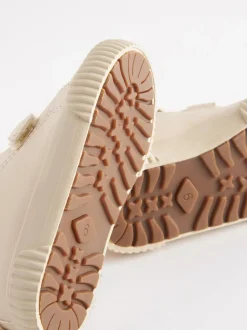 Sneakers*Next - Hoge sneakers met klittenbandsluiting Lichtbeige met konijn