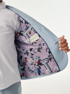 Kostuums En Herenvesten|Baker by Ted Baker Lichtblauw - kostuumjasje