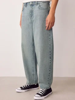 Jeans*Next - Barrel Fit - Vintage wash denim jeans Lichtblauw