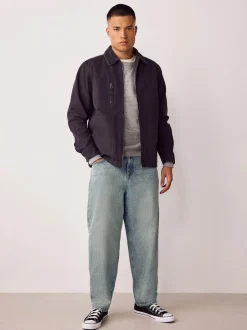 Jeans*Next - Barrel Fit - Vintage wash denim jeans Lichtblauw