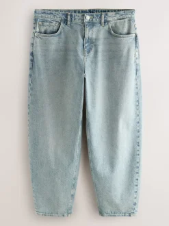 Jeans*Next - Barrel Fit - Vintage wash denim jeans Lichtblauw