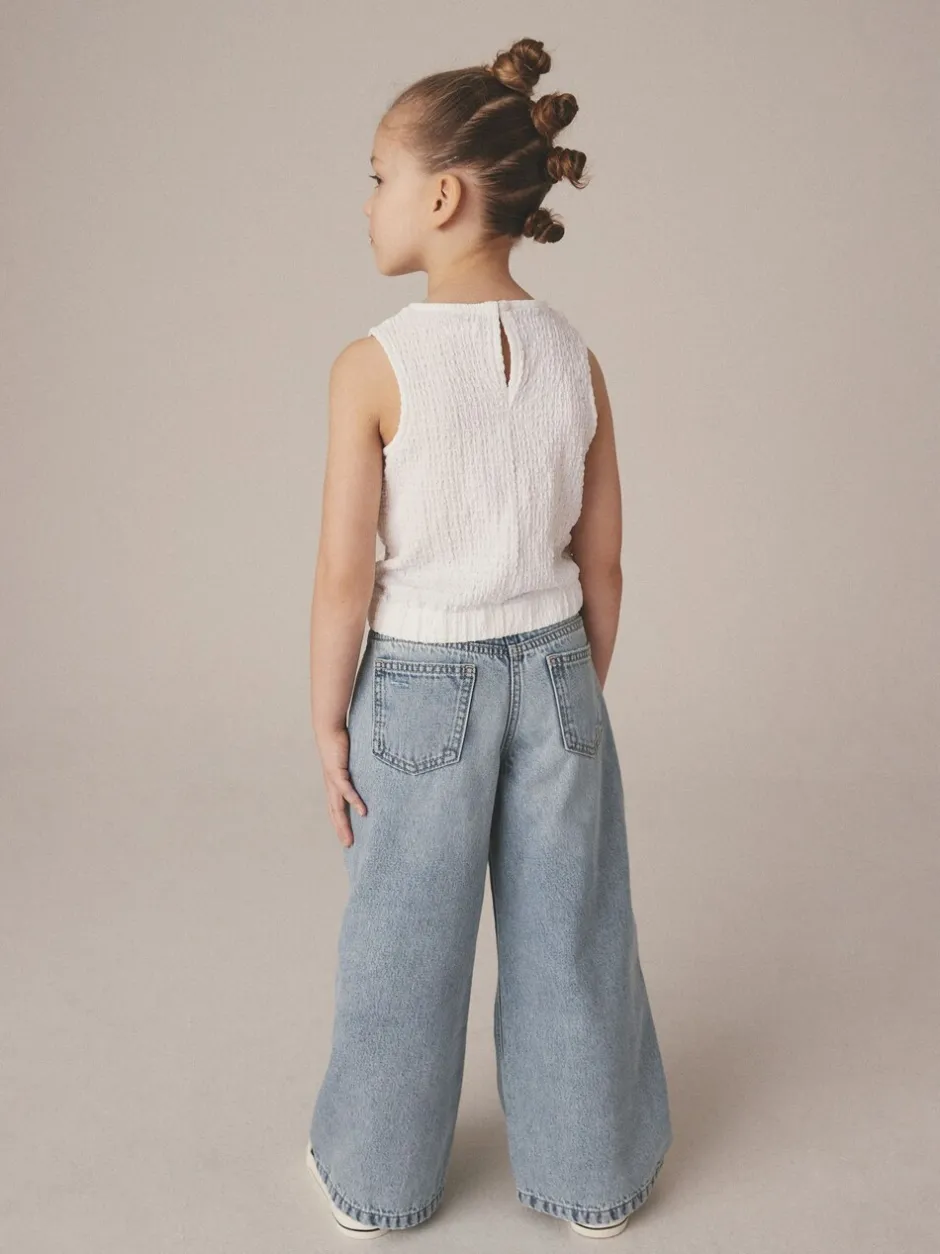 Jeans*Next Lichtblauw - Jeans met wijde pijpen (3-16 jr)
