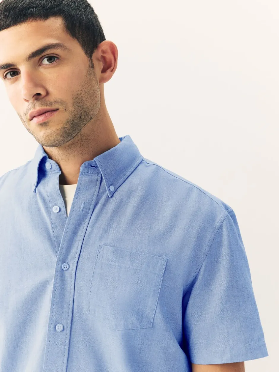 Shirts*Next Lichtblauw - Oxford-overhemd met korte mouwen