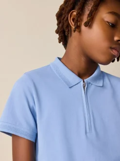 Shorts|Next - Short Sleeve Polo Shirt and Shorts Set (3-16yrs) Lichtblauw