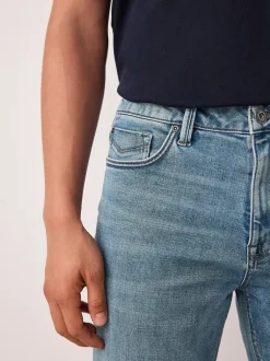 Jeans*Next Lichtblauw - Straight fit - Motionflex jeans