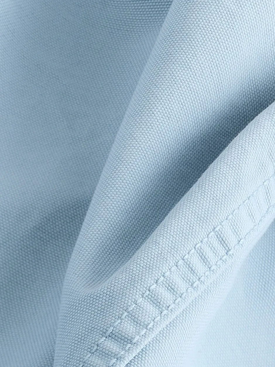 Formele Overhemden|Next - Twin Pocket Canvas Shacket Overshirt Lichtblauw