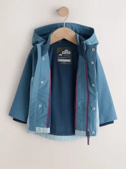 Jassen, Jacks En Kinderwagenpakjes|Jassen En Jacks*Next - Waterproof Fleece Lined Anorak (3mths-7yrs) Lichtblauw