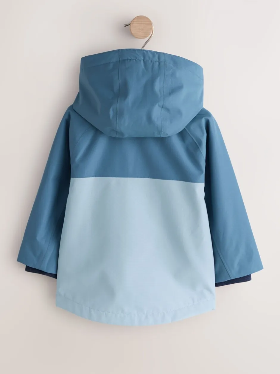 Jassen, Jacks En Kinderwagenpakjes|Jassen En Jacks*Next - Waterproof Fleece Lined Anorak (3mths-7yrs) Lichtblauw