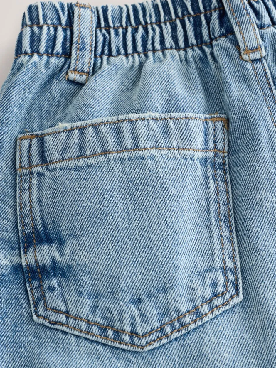 Jeans En Joggingbroeken|Jeans|Next - Jeans met wijde pijpen (3 mnd-7 jr) Lichtblauw denim met slijtageplekken