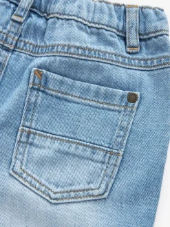 Jeans En Joggingbroeken|Jeans|Next Lichtblauwe denim - Jeans met geplooide voorkant (3mnd-7jr)