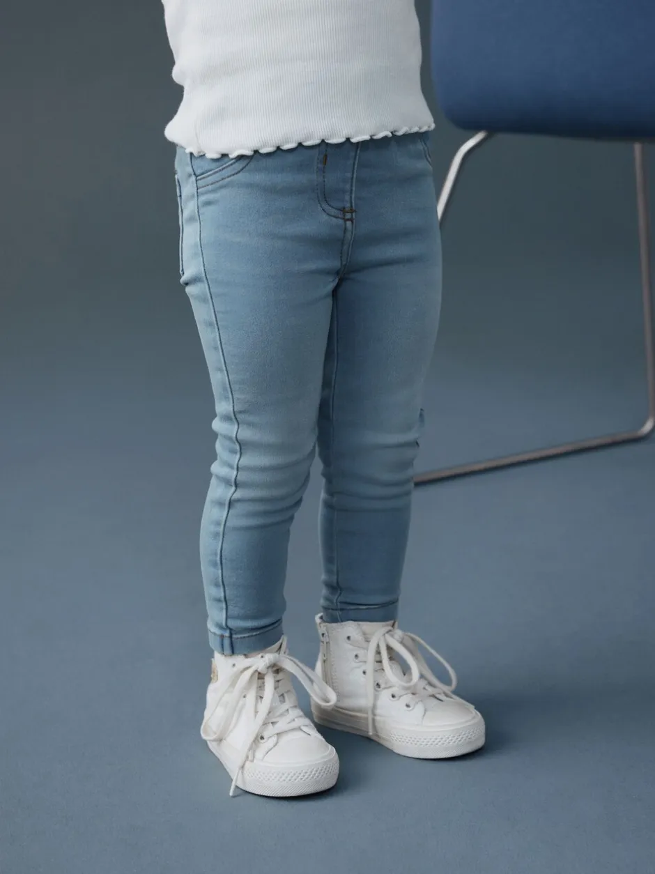 Jeans En Joggingbroeken|Jeans|Next - Jegging met elastische taille (3 mnd-7 jr) Lichtblauwe denim