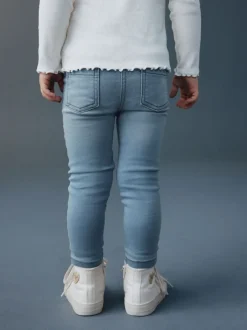 Jeans En Joggingbroeken|Jeans|Next - Jegging met elastische taille (3 mnd-7 jr) Lichtblauwe denim