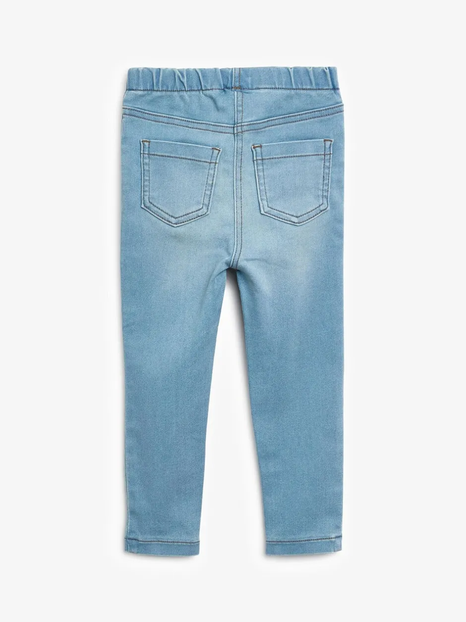 Jeans En Joggingbroeken|Jeans|Next - Jegging met elastische taille (3 mnd-7 jr) Lichtblauwe denim