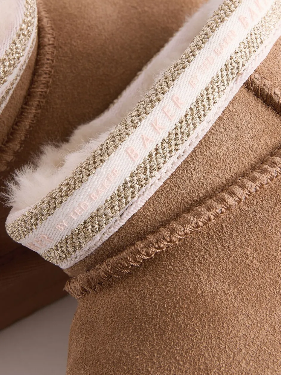 Boots|Baker by Ted Baker - waterafstotende behaaglijke suède meisjes Boots Lichtbruin