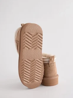 Boots|Baker by Ted Baker - waterafstotende behaaglijke suède meisjes Boots Lichtbruin