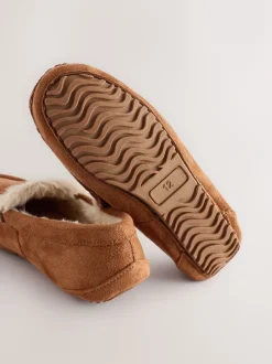 Pantoffels|Next - Behaaglijke pantoffels met mocassin Lichtbruin