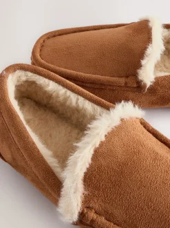 Pantoffels|Next - Behaaglijke pantoffels met mocassin Lichtbruin