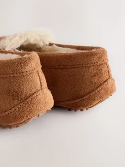 Pantoffels|Next - Behaaglijke pantoffels met mocassin Lichtbruin