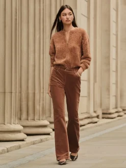 Broeken|Next - Corduroy boot cut broek Lichtbruin