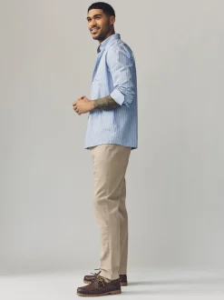 Jeans|Next Lichtbruin - Enkele - Slim fit klassieke stretchy jeans
