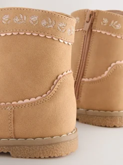 Boots|Next - Enkellaars in cowboystijl Lichtbruin