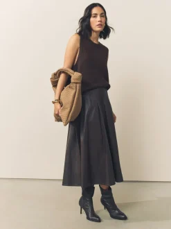 Tassen En Portemonnees|Next Lichtbruin - Faux Suede Weave Shoulder Bag