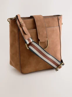 Tassen En Portemonnees|Next - Gestructureerde Messenger-tas Lichtbruin