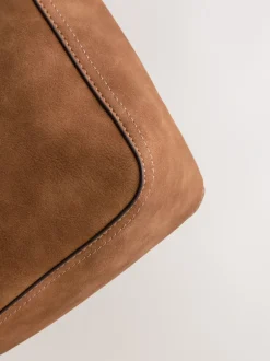 Tassen En Portemonnees|Next - Gestructureerde Messenger-tas Lichtbruin