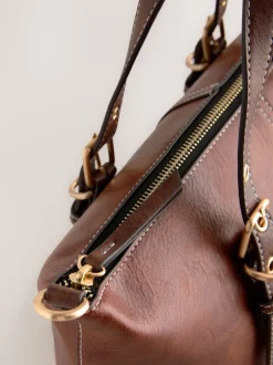 Tassen En Portemonnees|Next - Handtas met gesp Lichtbruin