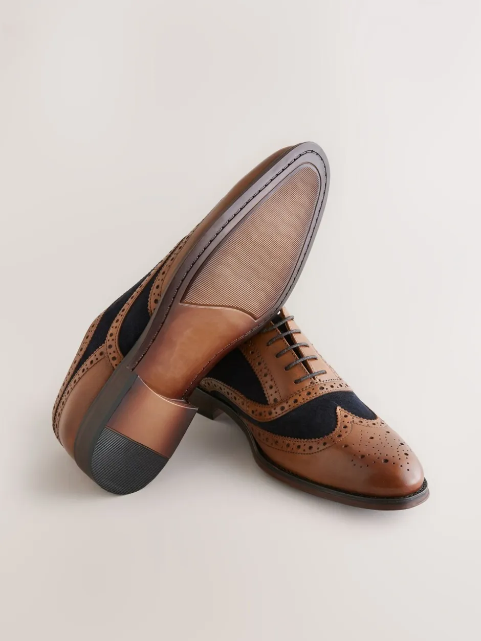 Schoenen|Formele Schoenen*Next - Heritage brogue-schoenen Lichtbruin