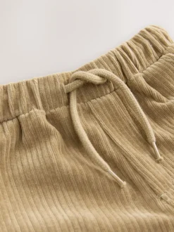 Jeans En Joggingbroeken*Next - Jersey corduroy joggingbroek (3mnd -7jr) Lichtbruin