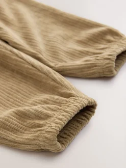 Jeans En Joggingbroeken*Next - Jersey corduroy joggingbroek (3mnd -7jr) Lichtbruin