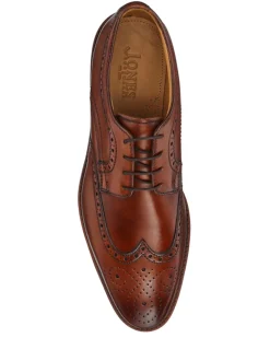 Formele Schoenen*Jones Bootmaker - Longwood suède derby-brogueschoenen Lichtbruin