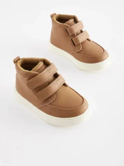 Boots|Next - Laarsjes met klittenbandsluiting en warme voering Lichtbruin