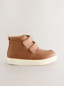 Boots|Next - Laarsjes met klittenbandsluiting en warme voering Lichtbruin