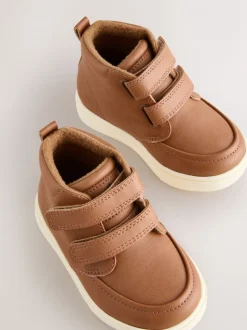 Boots|Next - Laarsjes met klittenbandsluiting en warme voering Lichtbruin