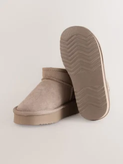 Boots*Next - Lage schoenen mini warmgevoerde waterafstotende suède Boots Lichtbruin