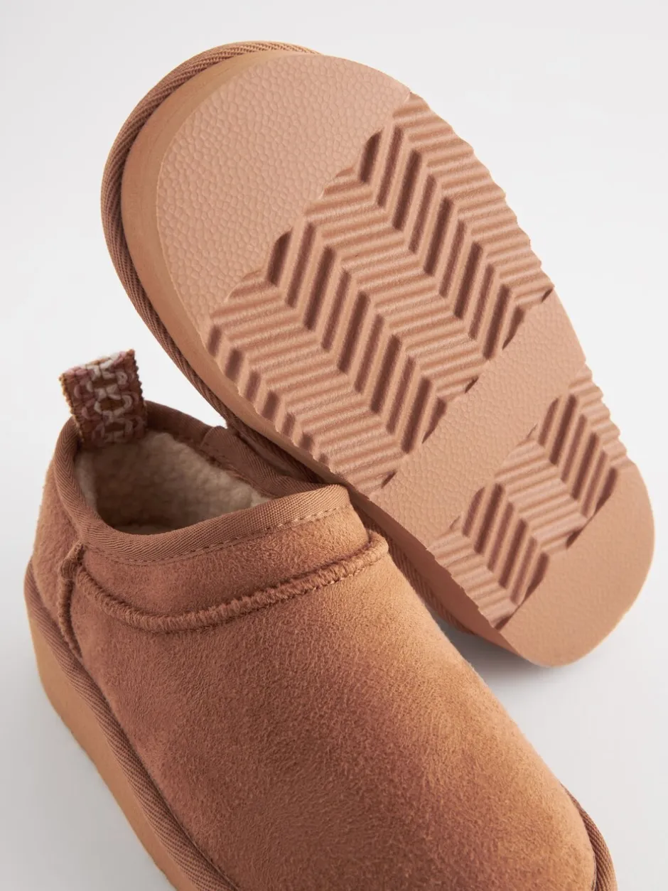 Pantoffels*Next - Lage schoenen Shoot fleece gevoerde pantoffels Lichtbruin