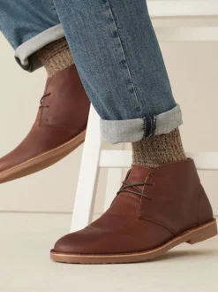 Boots*Next - Leren schoen Lichtbruin
