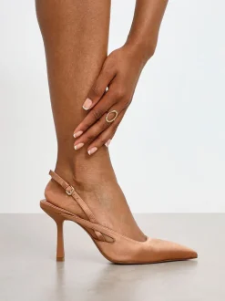 Schoenen Met Hakken*Linzi Lichtbruin - Rhea Slingback hakken