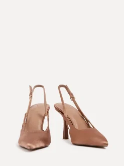 Schoenen Met Hakken*Linzi Lichtbruin - Rhea Slingback hakken