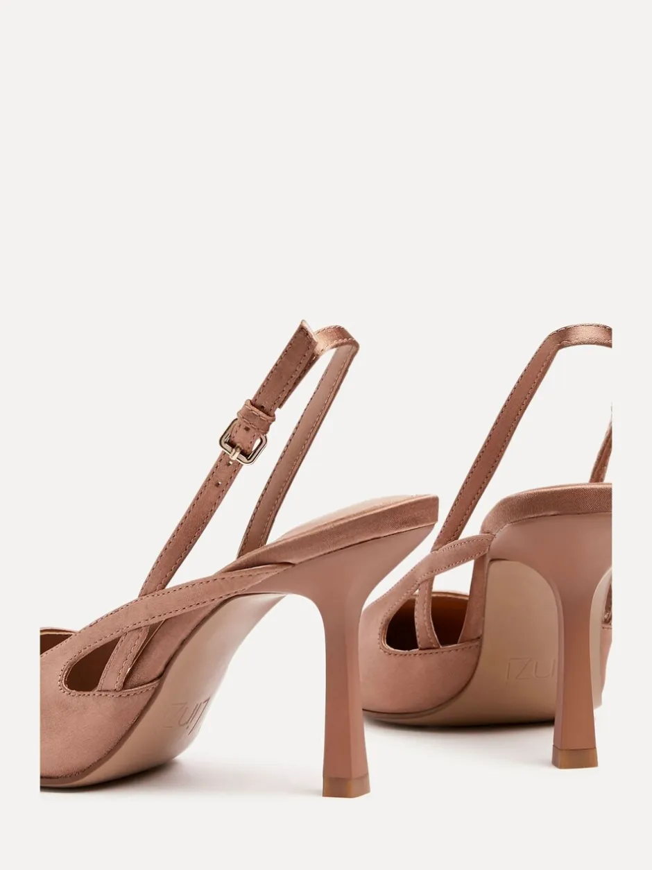 Schoenen Met Hakken*Linzi Lichtbruin - Rhea Slingback hakken
