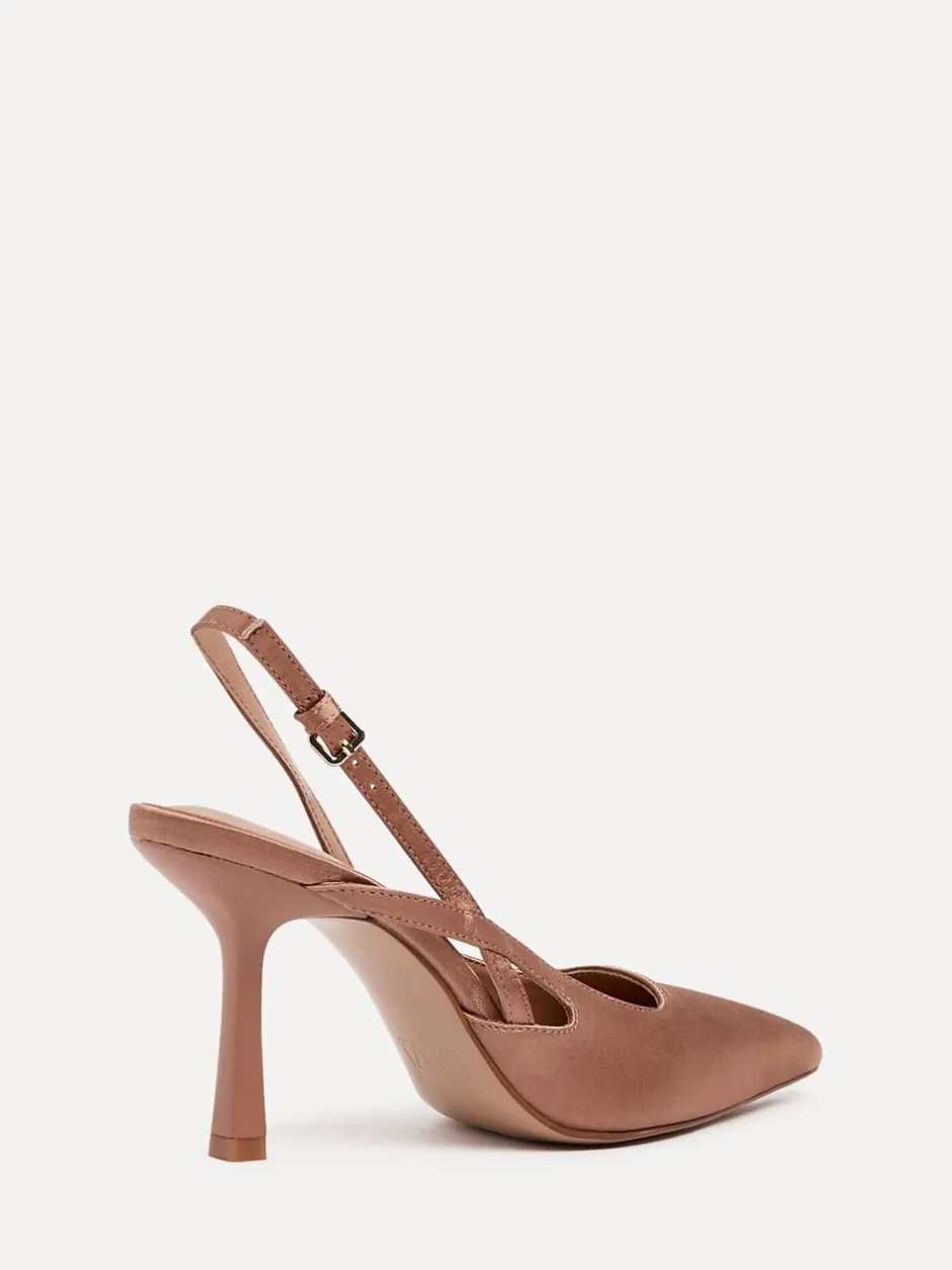 Schoenen Met Hakken*Linzi Lichtbruin - Rhea Slingback hakken