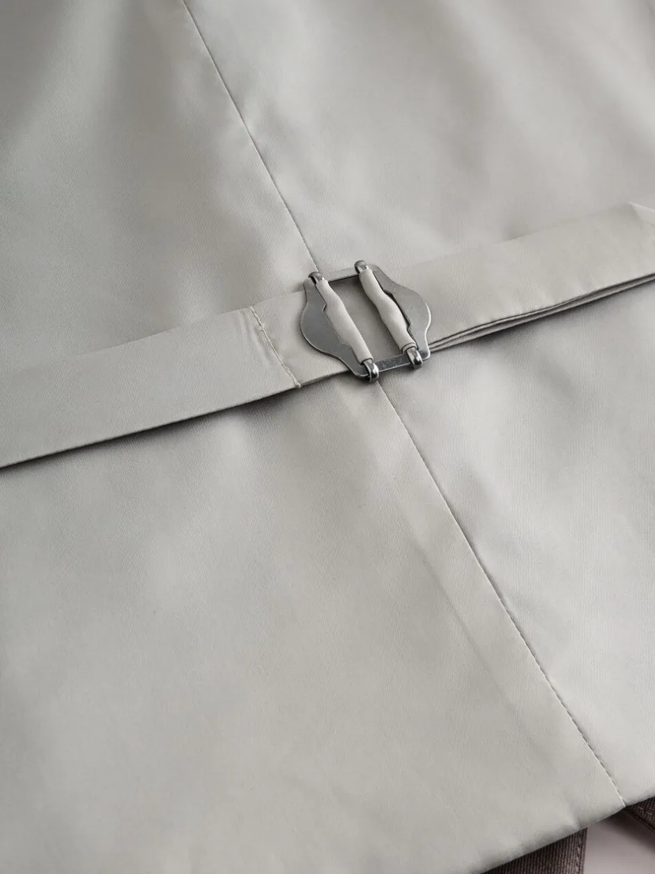 Vesten|Next Lichtbruin - Meegevend stretch-herenvest met standaard pasvorm