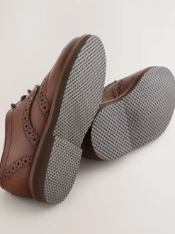 Gelegenheidskleding*Next Lichtbruin - Modieuze brogues van leer