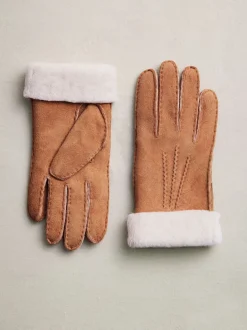 Mutsen, Handschoenen En Sjaals*Next - N. Premium leren handschoenen van schapenvacht Lichtbruin