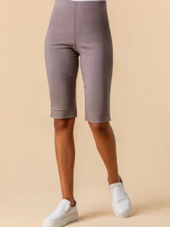 Shorts*Roman Lichtbruin - - Knielange stretchshort