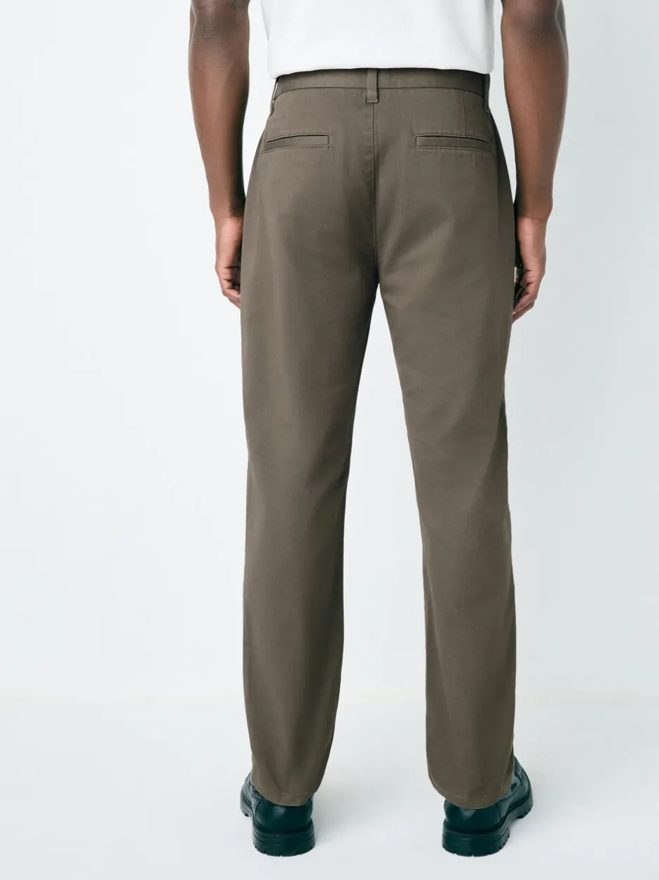 Broeken En Chino's|Next Lichtbruin - Slim Fit - Stretchy chino